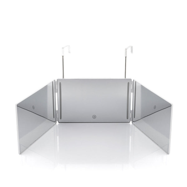 Miroir de Salle de Bain LED 360° - Éclairage Adjustable et Pliable