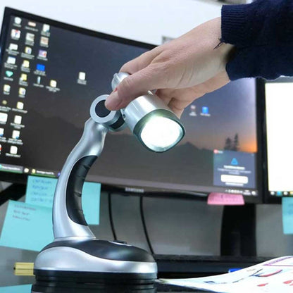 Lampe de Bureau LED Multifonctions avec Cou Inclinable 90°