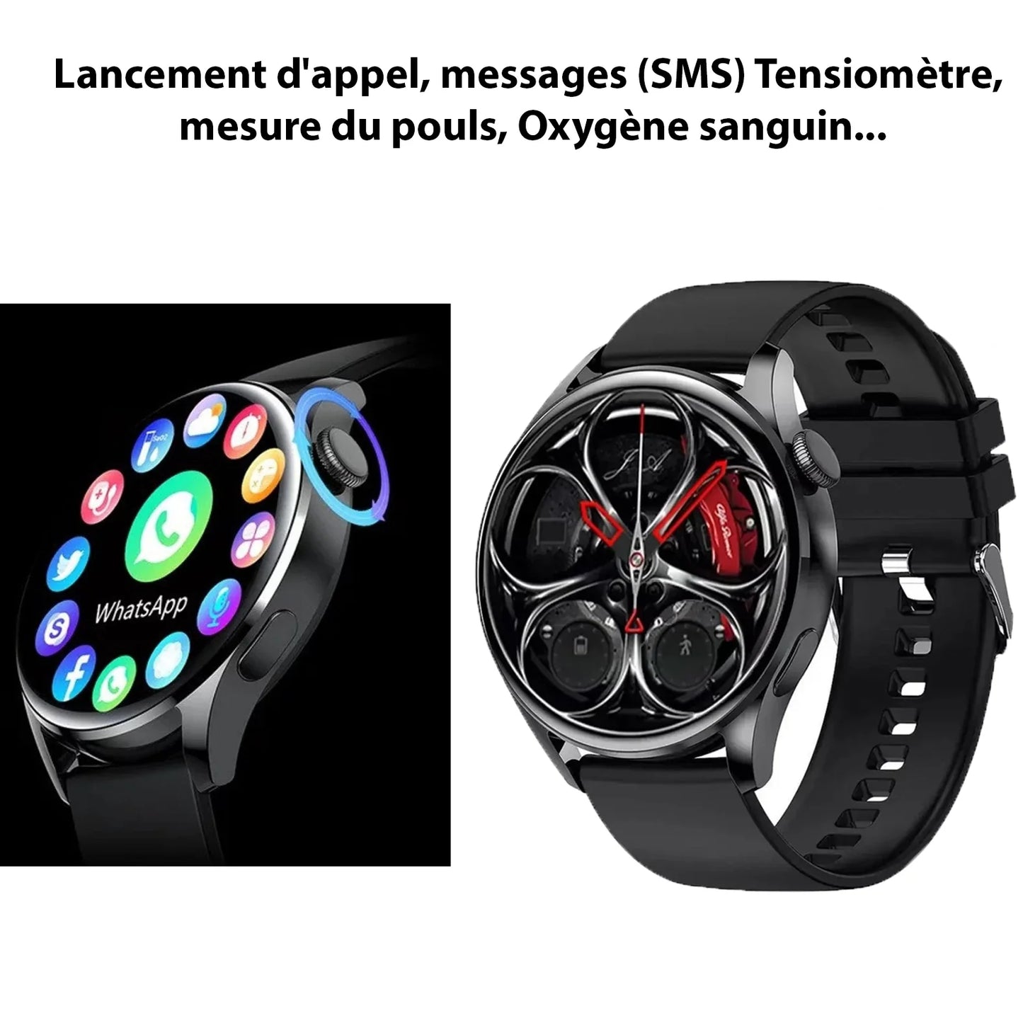 Montre Connectée Santé GT5 – Votre Compagnon Fitness et Connectivité