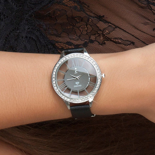 Montres Élégantes avec Diamant et Cristaux Swarovski® - Style et Sophistication au Poignet