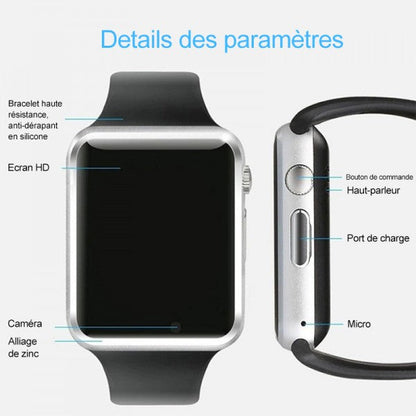 Montre Intelligente Tactile avec Caméra Intégrée et Bluetooth