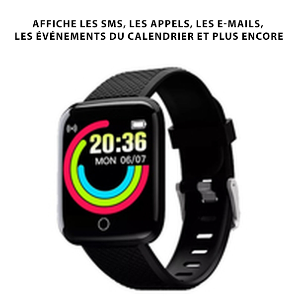 Montre Connectée Bluetooth avec Suivi Cardio et Oxymètre Sanguin