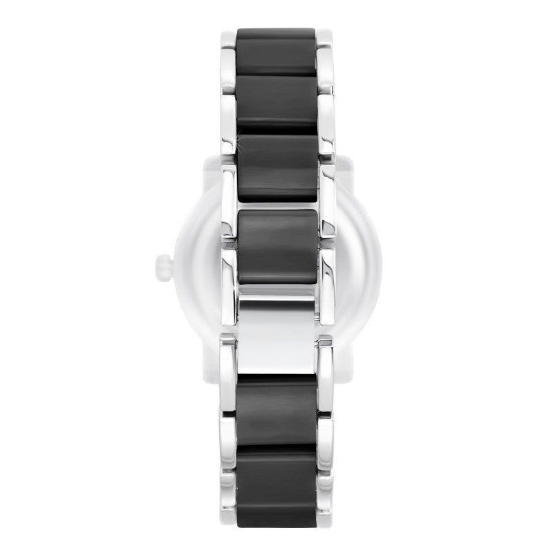 Montre Lila en métal argenté avec cristaux autrichiens élégants