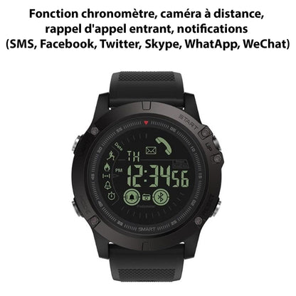 Montre connectée tactique militaire Bluetooth multi-fonctions 25 en 1 - Compatible iOS et Android