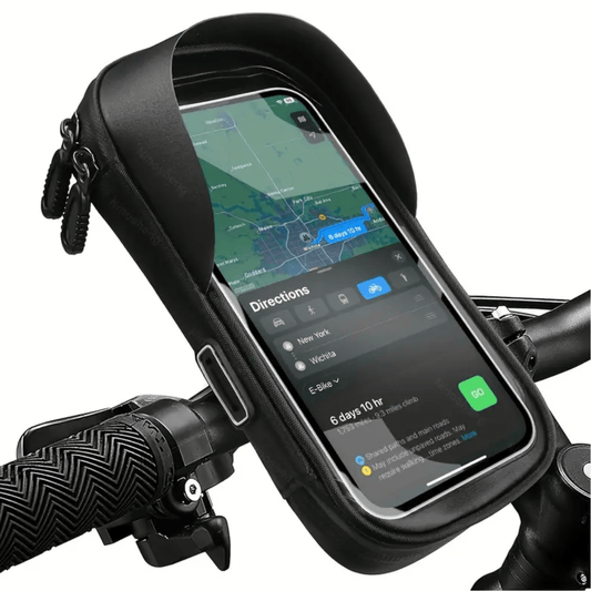 Support MotoShield™ : Le support téléphone étanche et rotatif pour vos aventures à deux roues.