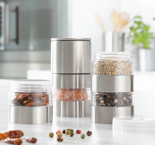 Moulin à Épices 4 en 1 - Élégance et Praticité en Cuisine