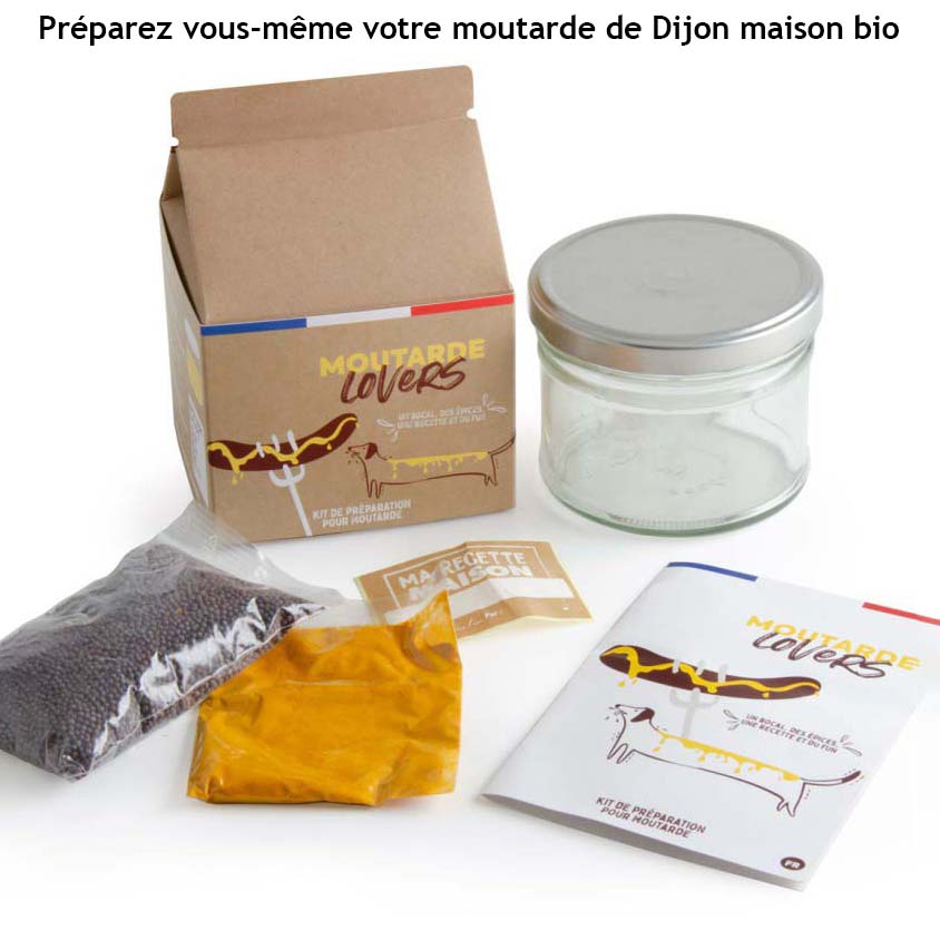 Kit bio pour préparer votre propre moutarde de Dijon - Livraison gratuite