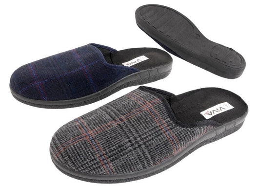 Mules A Carreaux Pour Homme – Confort et Élégance au Quotidien