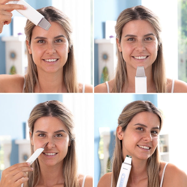 Nettoyeur facial ultrasonique 4 en 1 pour une peau éclatante
