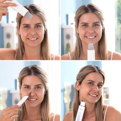 Nettoyeur facial ultrasonique 4 en 1 pour une peau éclatante