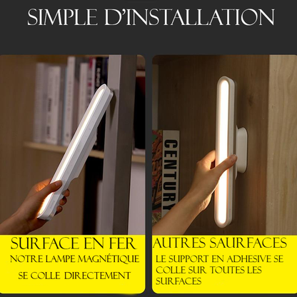 Lampe LED Magnétique Sans-Fil : Éclairage Adaptable et Élégant
