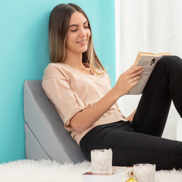 Oreiller Triangulaire Multifonction à Double Cale - Confort Optimal et Polyvalent