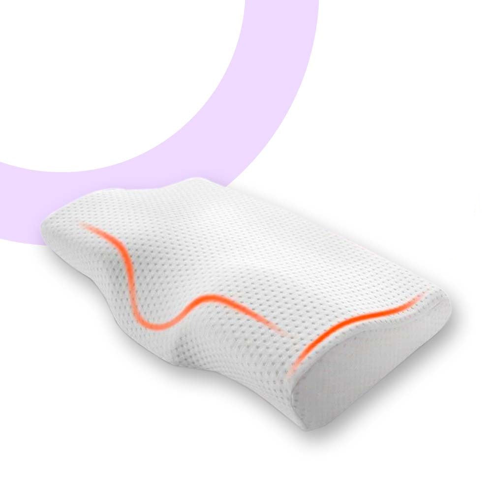 Oreiller Cervical en Mousse à Mémoire de Forme pour un Sommeil Réparateur et Santé optimale.