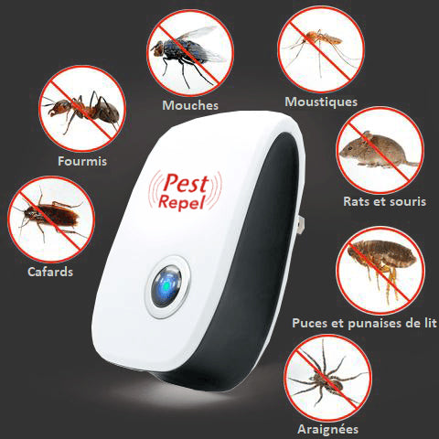 Répulsif anti-nuisibles ultrasonique pour rongeurs et insectes
