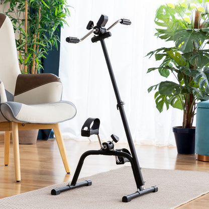 Pédalier ergonomique double pour tonifier bras et jambes à domicile