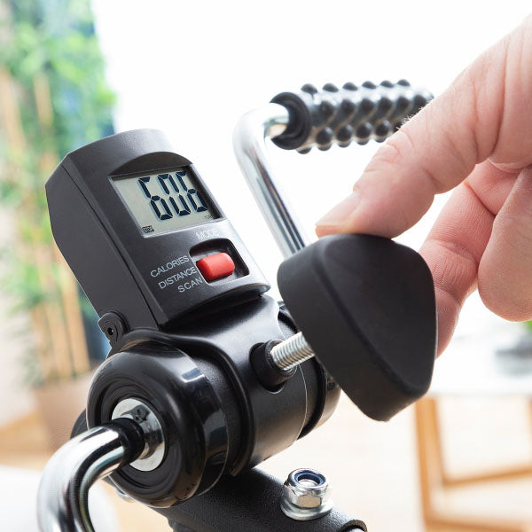 Pédalier ergonomique double pour tonifier bras et jambes à domicile