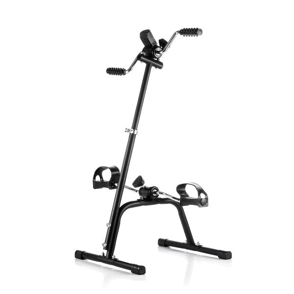 Pédalier ergonomique double pour tonifier bras et jambes à domicile
