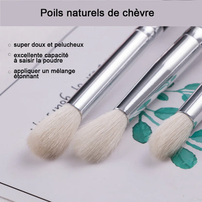 Set de 15 pinceaux en poils naturels pour un maquillage pro impeccable