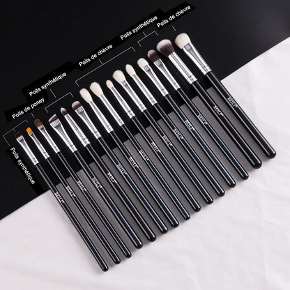 Set de 15 pinceaux en poils naturels pour un maquillage pro impeccable