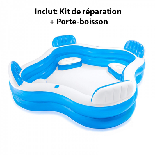 Piscine Gonflable 4 Places - Fun et Détente Cet Été