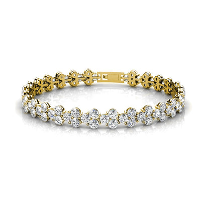 Bracelet Princesse en Zircon Blanc avec 79 pierres scintillantes