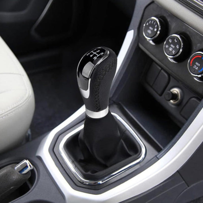 Pommeau de levier de vitesse ergonomique en aluminium brossé