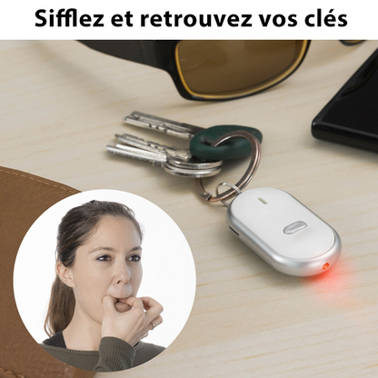 Porte-clés LED avec détection de sifflement : retrouvez vos clés en un instant !