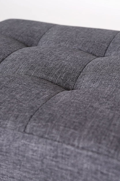 Pouf de rangement pliable en lin 38x38x38 cm - Élégance et confort !