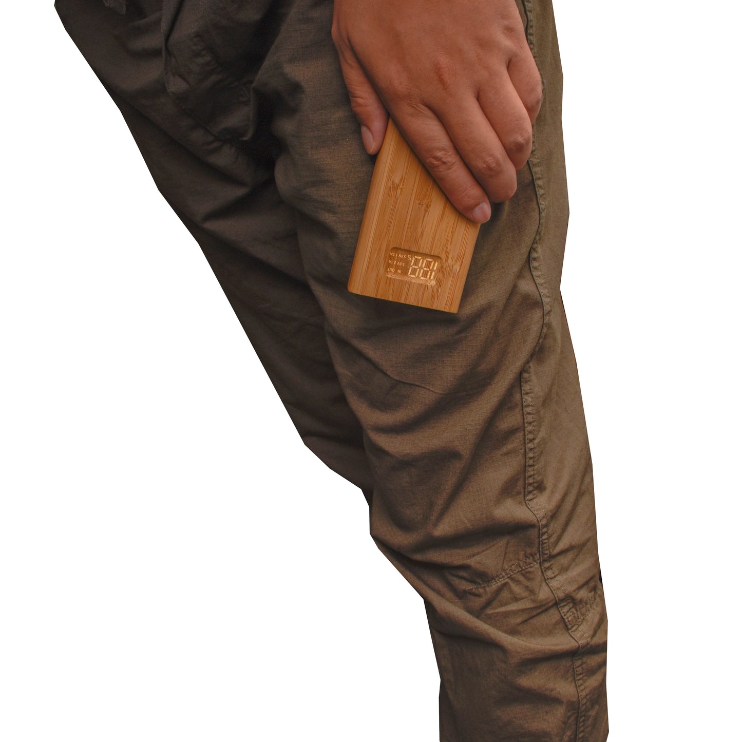 Chargeur Écologique en Bambou 10 000 mAh pour Smartphones et Tablettes