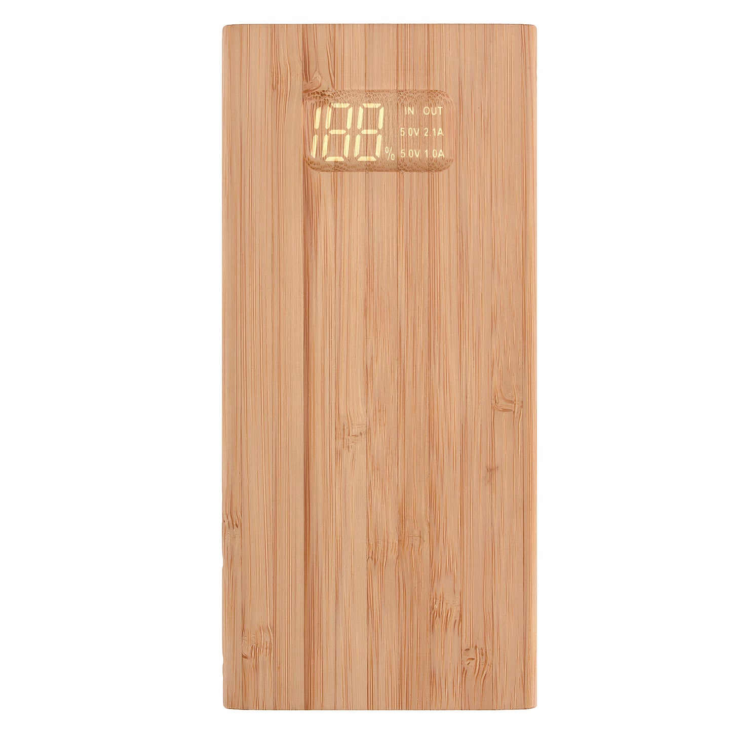 Chargeur Écologique en Bambou 10 000 mAh pour Smartphones et Tablettes