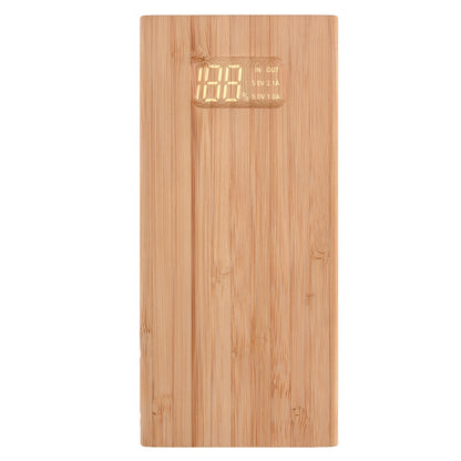 Chargeur Écologique en Bambou 10 000 mAh pour Smartphones et Tablettes