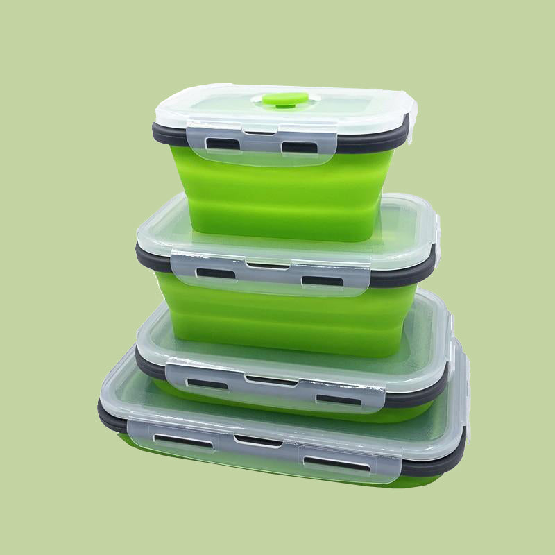 Boîtes de rangement en silicone pliables et pratiques