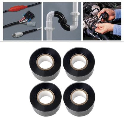 Ruban de réparation isolant et auto-amalgamant - Lot de 4