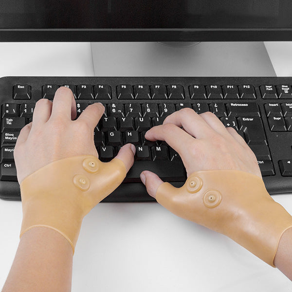 Protèges poignets de compression avec points magnétiques - Pack de 2