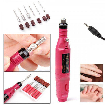 Kit de Manucure Électrique Compact avec 12 Pièces et Coffret - Livraison Gratuite