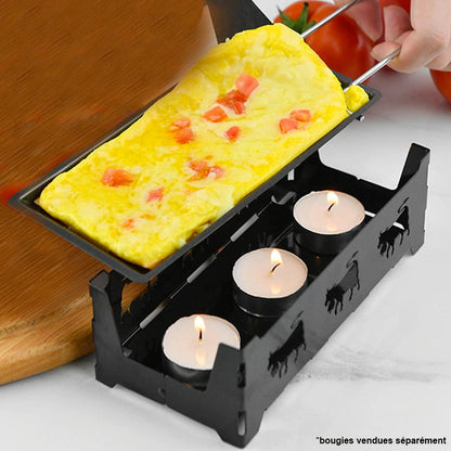 Mini Appareil à Raclette Anti-Adhésif pour soirées conviviales