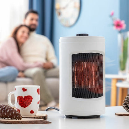 Radiateur céramique oscillant à faible consommation avec thermostat - Chaleur rapide et sécurisée