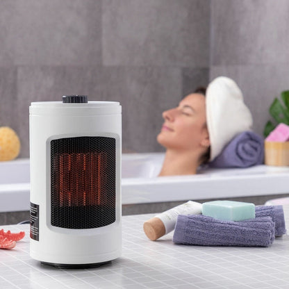 Radiateur céramique oscillant à faible consommation avec thermostat - Chaleur rapide et sécurisée