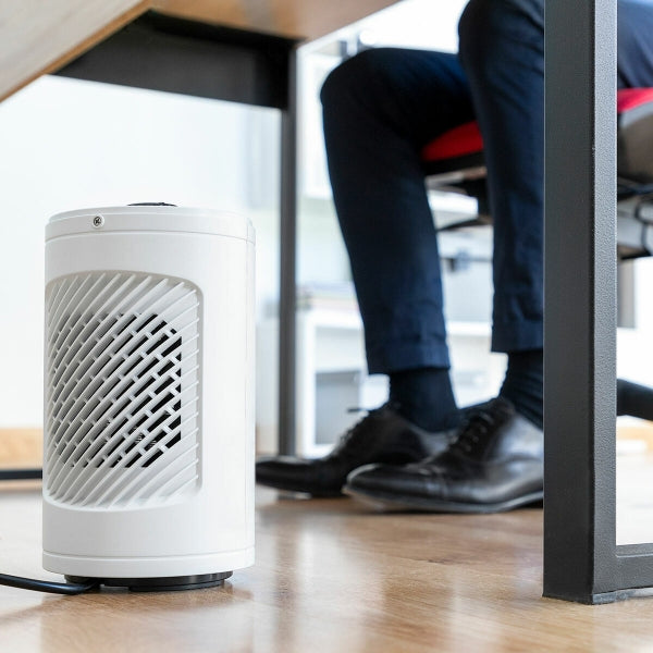 Radiateur céramique oscillant à faible consommation avec thermostat - Chaleur rapide et sécurisée