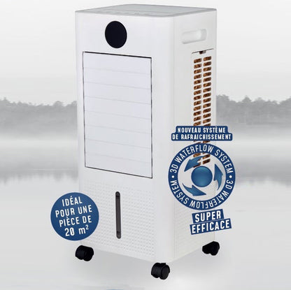 Rafraîchisseur d'air à roulettes 45W - 6L avec écran digital