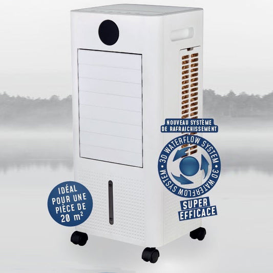 Rafraîchisseur d'air à roulettes 45W - 6L avec écran digital