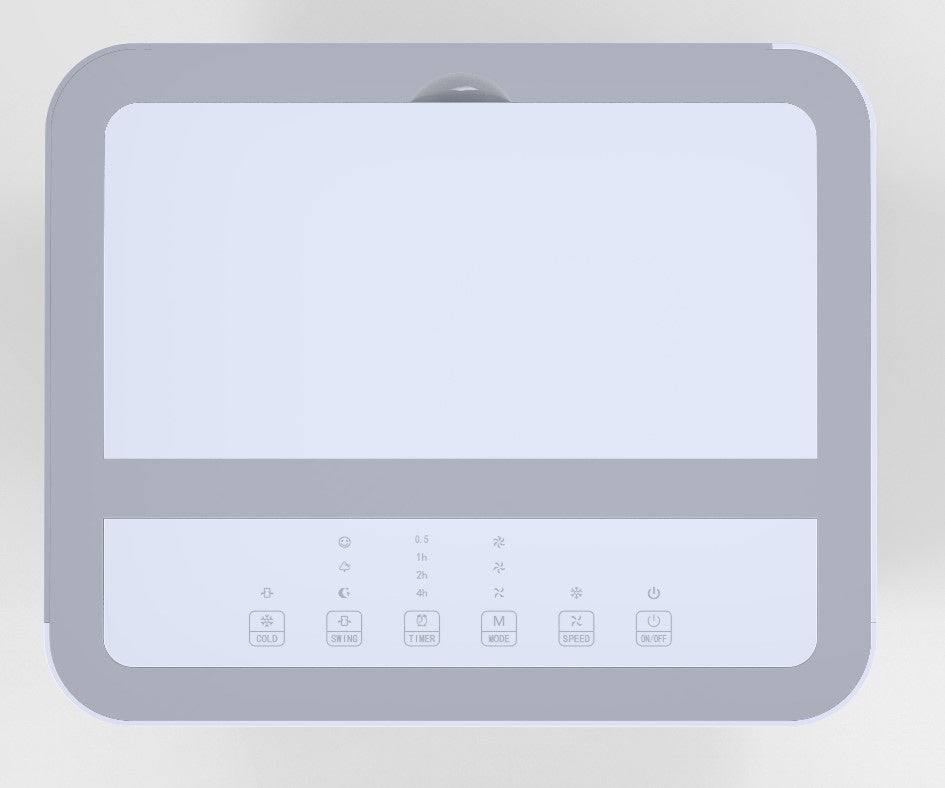 Rafraîchisseur d'air à roulettes 45W - 6L avec écran digital