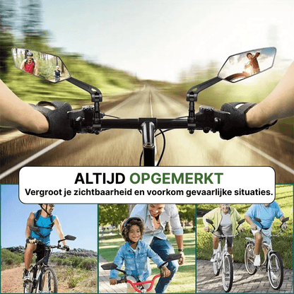 Reflectra Fietsspiegel - Vision Clé et Sécurité Optimale pour Cyclistes