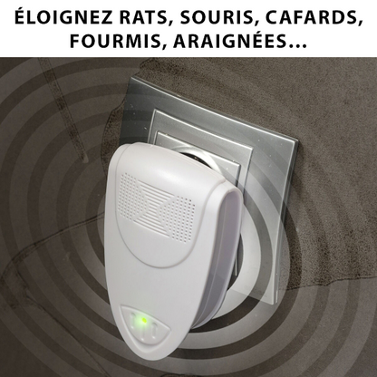 Répulsif Ultrasons Éco-Responsable pour Rongeurs et Insectes