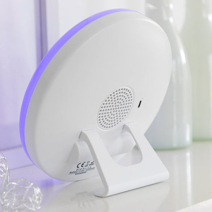 Réveil LCD avec enceinte Bluetooth et simulation de lever de soleil