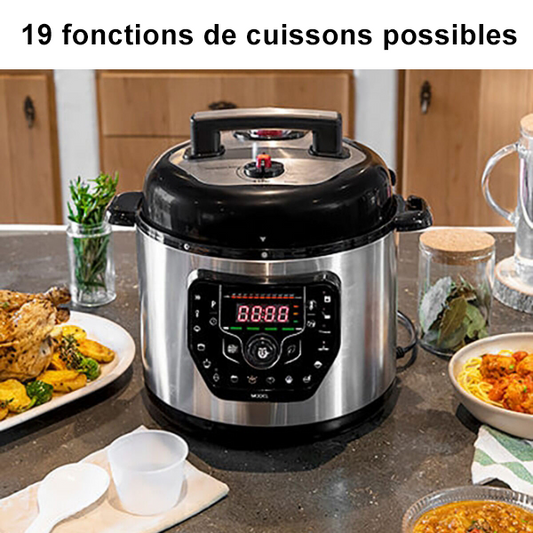 Robot Culinaire Multifonctions 6L avec Livre de Recettes Inclus