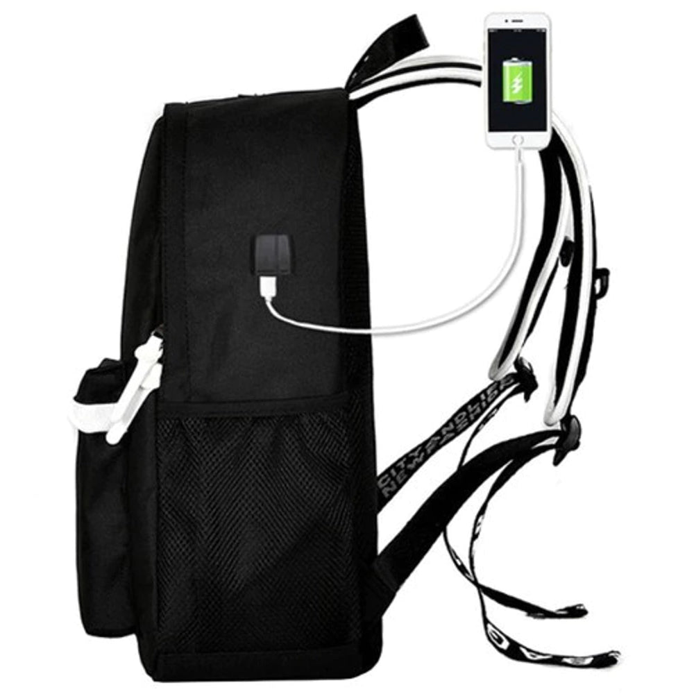 Sac à dos multifonction réfléchissant avec port USB et trousse pratique