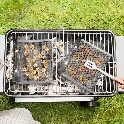 Lot de 2 sacs de cuisson antiadhésifs pour barbecue