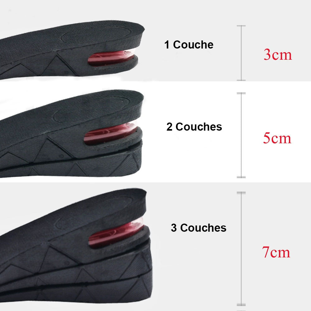 Semelles Grandissantes Confortables à Talonnette Réglable