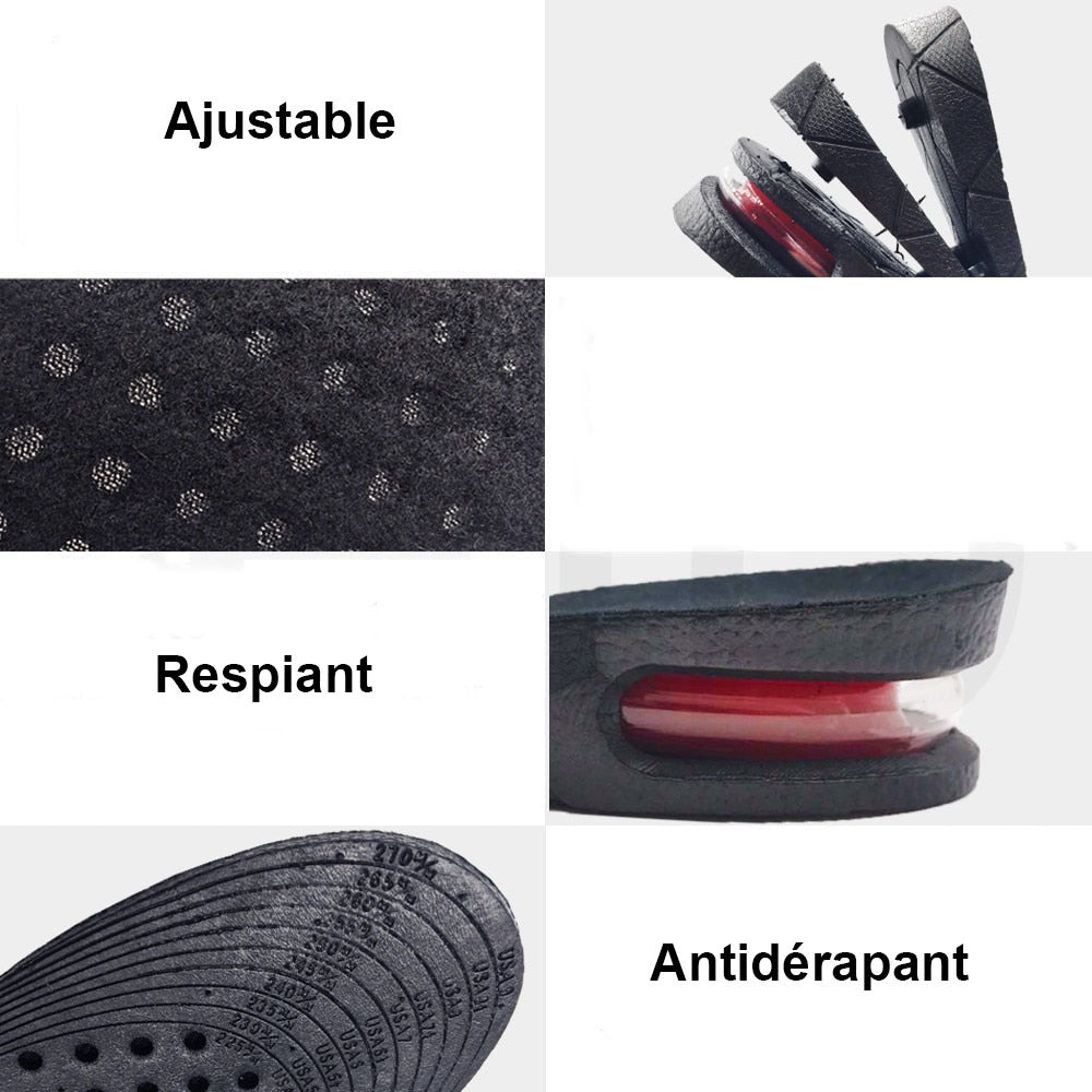 Semelles Grandissantes Confortables à Talonnette Réglable